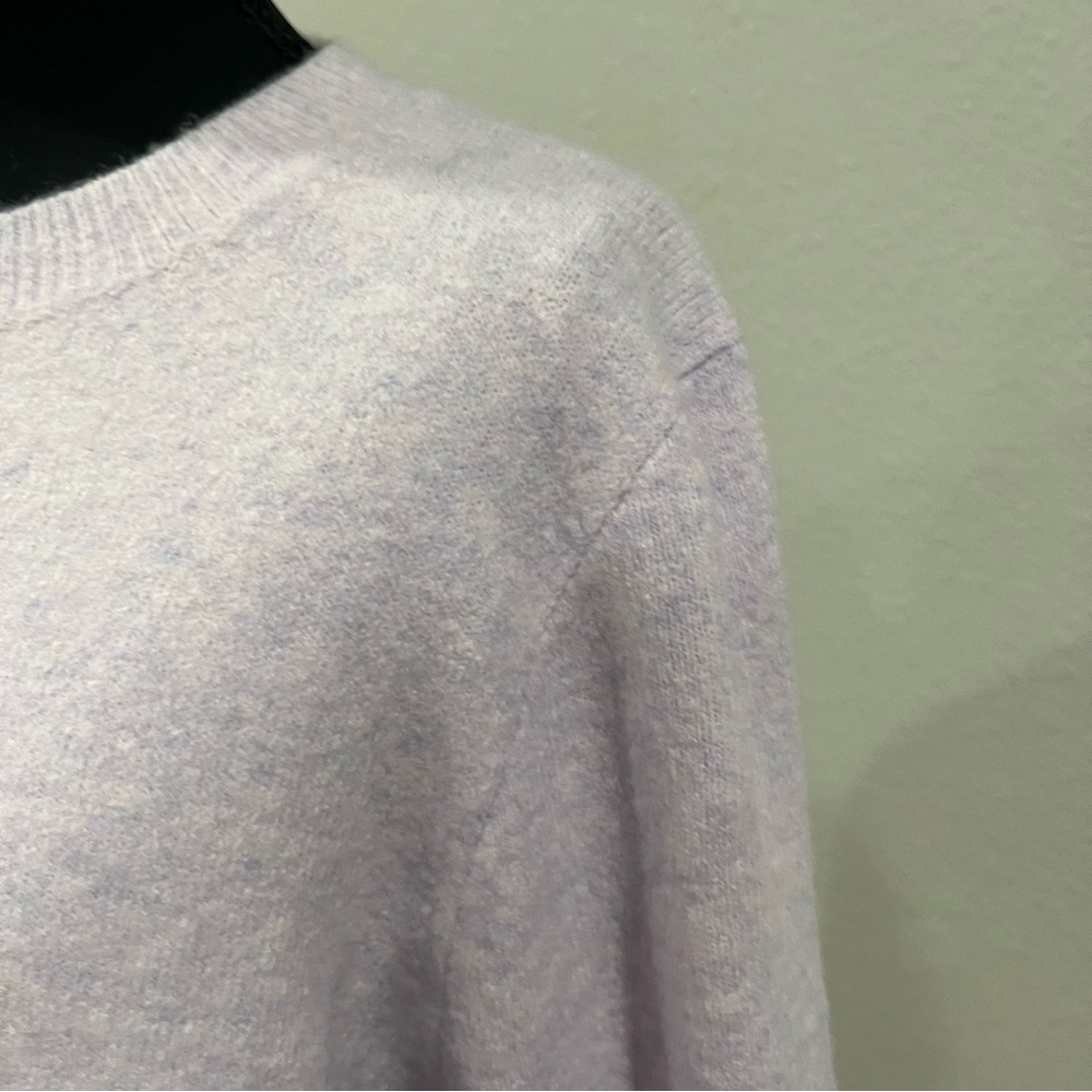 J. Crew Lavender Extra Soft Crew Neck Sweater Size M - Picture 3 of 5